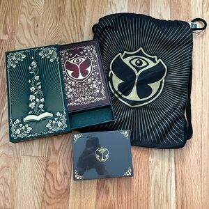 Tomorrowland 2019 Global Journey Book of Wisdom Gym Bag Dice Game Package